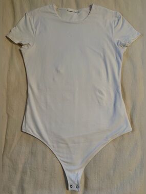 Abercrombie & Fitch White Women’s One-Piece Bodysuit